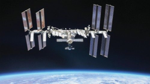 FILE PHOTO: The International Space Station (ISS) photographed by Expedition 56 crew members from a ...