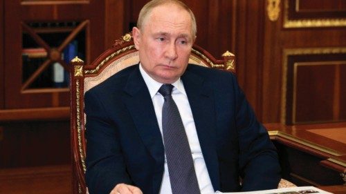 Russian President Vladimir Putin meets with Andrei Vorobyov (unseen), the governor of the Moscow ... Russian President Vladimir Putin meets with Andrei Vorobyov (unseen), the governor of the Moscow ...