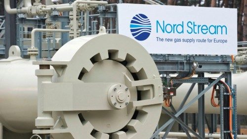 (FILES) This file photo taken on November 8, 2011 shows a view of the gas pipeline prior to an ... (FILES) This file photo taken on November 8, 2011 shows a view of the gas pipeline prior to an ...