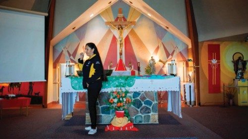 Gilda Soosay, the Chairperson of the Our lady of Seven Sorrows parish council in Maskwacis is ...