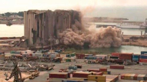 This screen grab obtained from a handout video released by the Lebanese Broadcasting Corporation ... This screen grab obtained from a handout video released by the Lebanese Broadcasting Corporation ...