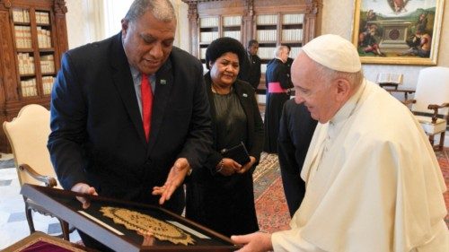 Udienza al presidente della Repubblica di Fiji QUO-174 Udienza al presidente della Repubblica di Fiji QUO-174