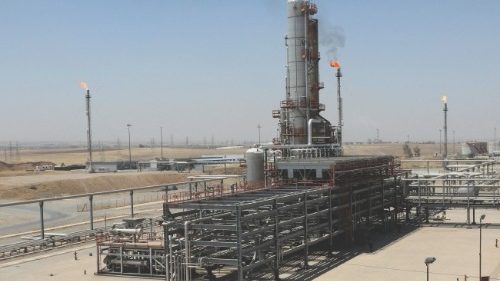 A view shows the facilities of Kurdish oil company KAR, in Erbil, Iraq, July 21, 2022. REUTERS/Ako ...