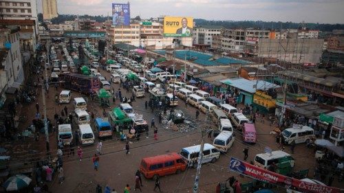 A general view of the Eldoret town on August 7, 2022, ahead of Kenya's general election. (Photo by ...