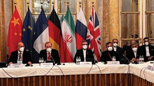 (FILES) In this file handout photo taken and released on December 3, 2021 by the EU delegation in ... (FILES) In this file handout photo taken and released on December 3, 2021 by the EU delegation in ...