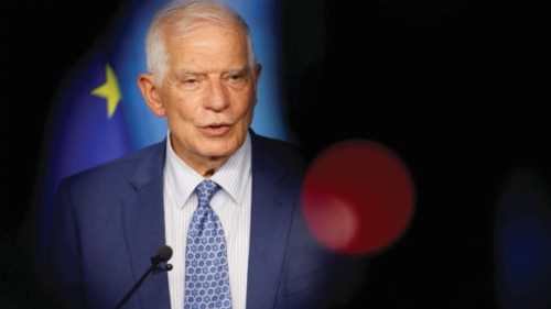 European Union Foreign Policy Chief Josep Borrell speaks on the tensions between the neighbouring ... European Union Foreign Policy Chief Josep Borrell speaks on the tensions between the neighbouring ...