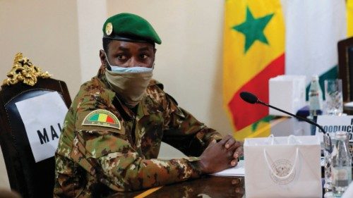 FILE PHOTO: Colonel Assimi Goita, leader of Malian military junta, attends the Economic Community of ...