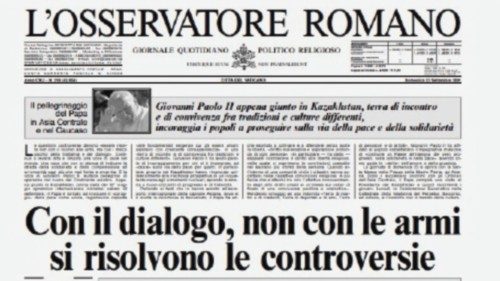  Il viaggio  di Giovanni Paolo  ii  nel 2001  undici giorni dopo l’attentato  alle Torri gemelle  ...