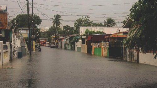 A flooded road is seen during the passage of hurricane Fiona in Villa Blanca, Puerto Rico, on ... A flooded road is seen during the passage of hurricane Fiona in Villa Blanca, Puerto Rico, on ...