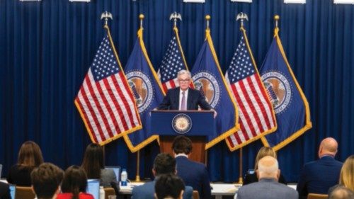 epa10197622 Federal Reserve Board Chairman Jerome Powell holds a news conference after the Fed ... epa10197622 Federal Reserve Board Chairman Jerome Powell holds a news conference after the Fed ...