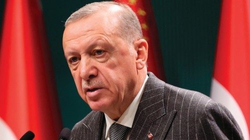 Turkish President Recep Tayyip Erdogan delivers a speech following a cabinet meeting in Ankara on ... Turkish President Recep Tayyip Erdogan delivers a speech following a cabinet meeting in Ankara on ...