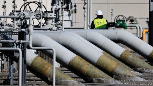 FILE PHOTO: Pipes at the landfall facilities of the 'Nord Stream 1' gas pipeline are pictured in ...