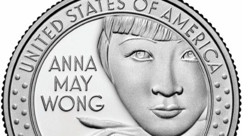 An undated proof image shows the likeness of Asian American actress Anna May Wong, to be cast on the ...