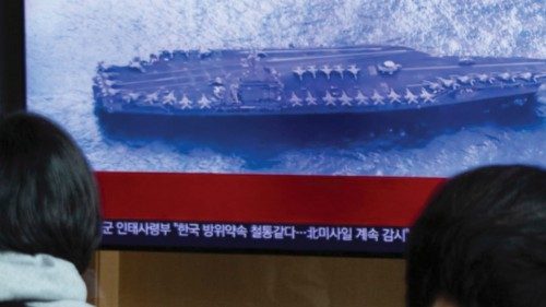 epa10242614 People watch the news at a station in Seoul, South Korea, 14 October 2022. According to ... epa10242614 People watch the news at a station in Seoul, South Korea, 14 October 2022. According to ...