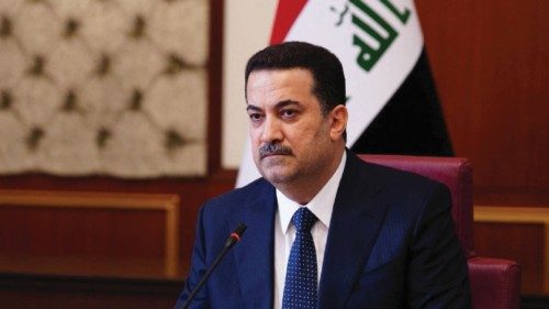 New Iraqi Prime Minister Mohammed Shia al-Sudani meets for the first regular session of the Council ...