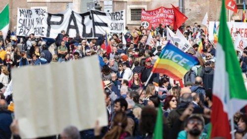 Manifestazione per la pace. Roma 5 novembre 2022 
ANSA/MASSIMO PERCOSSI