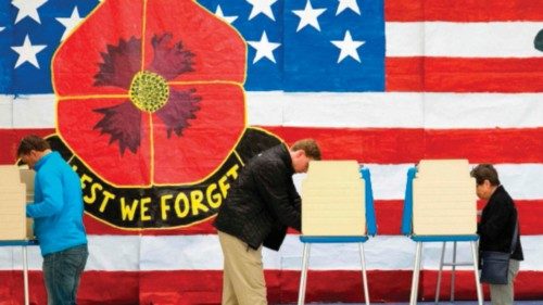 TOPSHOT - Voters cast their ballots at Robious Elementary School during the US midterm election in ...