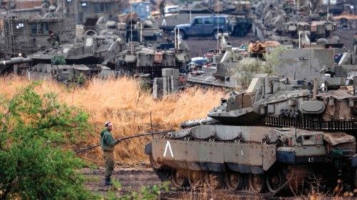 Israeli soldiers take part in a military exercise, in the Israeli-annexed Golan Heights, on November ...
