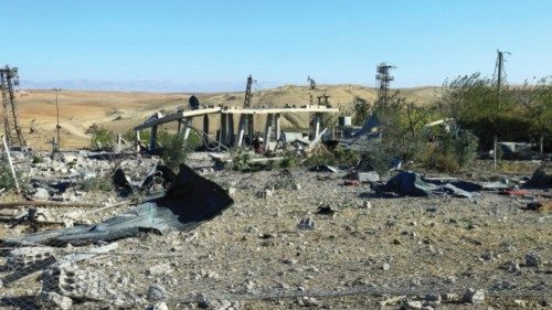 FILE PHOTO: A view shows the aftermath of airstrikes, which Turkey's defence ministry says it ...