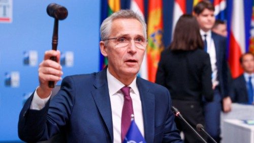 NATO Secretary General Jens Stoltenberg attends the 'Foreign Ministers of Partners at Risk of ...