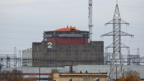 FILE PHOTO: A view shows the Zaporizhzhia Nuclear Power Plant, including its Unit No. 2, in the ...