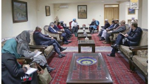 United Nations Deputy Secretary-General Amina Mohammed and UN delegates meet with former Afghan ...