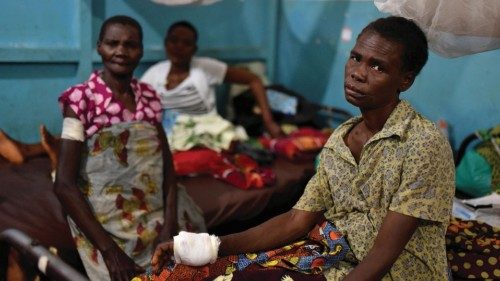 FILE PHOTO: Congolese victims of ethnic violence rest inside a ward at the General Hospital in ...