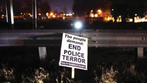 MEMPHIS, TENNESSEE - JANUARY 27: Demonstrators protest the death of Tyre Nichols on January 27, 2023 ...