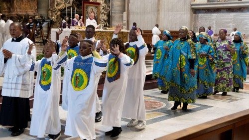 SS. Francesco - Basilica Vaticana - Altare della Cattedra: Santa Messa per la Comunità Congolese  ...