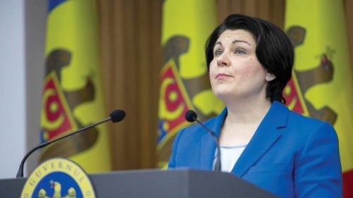 epa10459316 epa10459292 Prime Minister of Moldova Natalia Gavrilita attends a briefing in government ... epa10459316 epa10459292 Prime Minister of Moldova Natalia Gavrilita attends a briefing in government ...