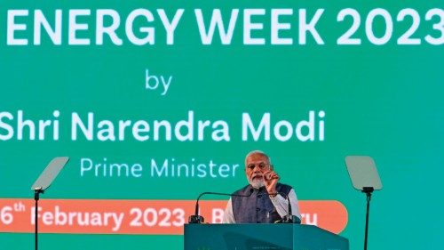 India's Prime Minister Narendra Modi speaks during the inauguration of 'India Energy Week 2023' ... India's Prime Minister Narendra Modi speaks during the inauguration of 'India Energy Week 2023' ...
