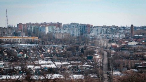 A photograph shows buildings In Bakhmut on February 9, 2023, amid the Russian invasion of Ukraine. ... A photograph shows buildings In Bakhmut on February 9, 2023, amid the Russian invasion of Ukraine. ...