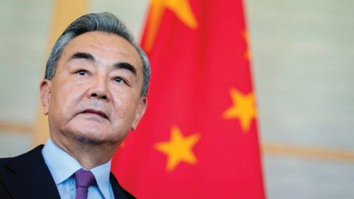 US Secretary of State Antony Blinken (not pictured) meets Chinese Foreign Minister Wang Yi during a ...