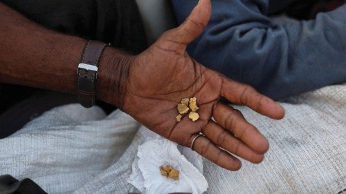 FILE PHOTO: A miner holds gold after, according to him, leaving illegal mining at Yanomami ... FILE PHOTO: A miner holds gold after, according to him, leaving illegal mining at Yanomami ...