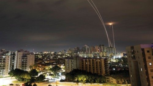 A trail of smoke is seen as rockets from Gaza are intercepted in the early morning, as seen from ... A trail of smoke is seen as rockets from Gaza are intercepted in the early morning, as seen from ...