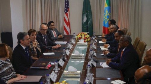 U.S. Secretary of State Antony Blinken meets Ethiopian Deputy Prime Minister and Foreign Minister ...