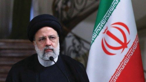 Iranian President Ebrahim Raisi attends a news conference with Belarus President Alexander ...