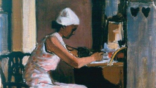 McBey, James; Woman Writing at a Secretaire; Aberdeen Art Gallery & Museums; ...