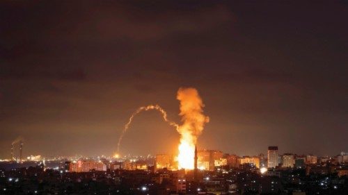 Smoke rises above buildings in Gaza City on the Palestinian enclave on May 3, 2023. e - The Israeli ... Smoke rises above buildings in Gaza City on the Palestinian enclave on May 3, 2023. e - The Israeli ...