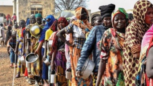 Women who fled the war-torn Sudan following the outbreak of fighting between the Sudanese army and ...