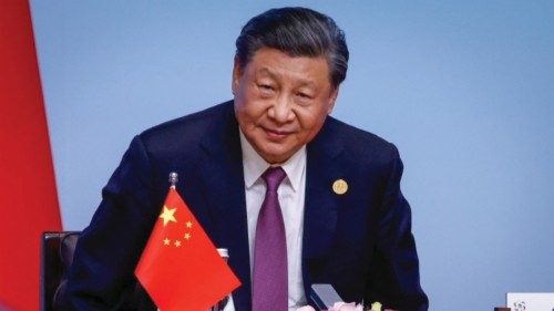 epaselect epa10638098 Chinese President Xi Jinping looks on during the China-Central Asia Summit in ...