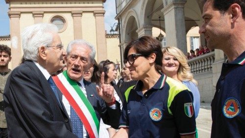 Il Presidente della Repubblica Sergio Mattarella incontra la cittadinanza di Modigliana ...