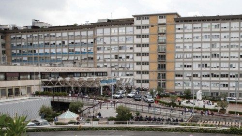 A general view of the Agostino Gemelli University Hospital, where Pope Francis is hospitalised for ...