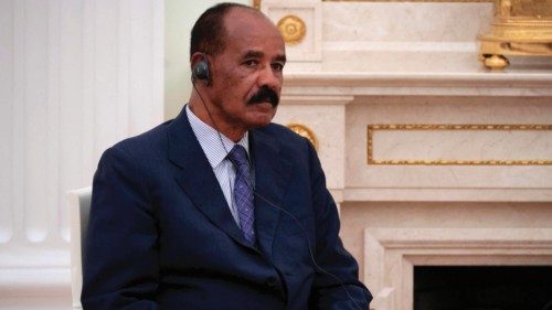 Eritrea?s President Isaias Afwerki attends a meeting with Russian President at the Kremlin in Moscow ...