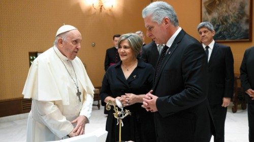  Udienza del Papa  al presidente  della Repubblica di Cuba  QUO-141