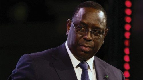 (FILES) Senegal's President Macky Sall attends the conference 'Investing together, for a new ...