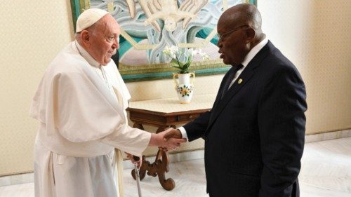  Udienza del Papa al presidente della Repubblica del Ghana  QUO-168