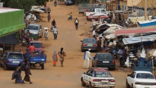 People walk on a street of Niamey, Niger, August 2, 2023. REUTERS/Balima Boureima NO RESALES. NO ...