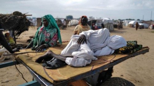 A Sudanese man, who fled the conflict in Sudan's Darfur region, and now is suffering of Malaria, ...