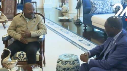 This video grab taken from a video obtained by AFPTV from X, formerly Twitter, account @TVGABON24 on ... This video grab taken from a video obtained by AFPTV from X, formerly Twitter, account @TVGABON24 on ...